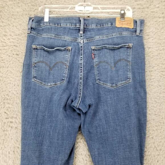 Levis Jeans Womens 32 Blue 311 Shaping Skinny Stretch Distressed Denim *Read* - Picture 10 of 14
